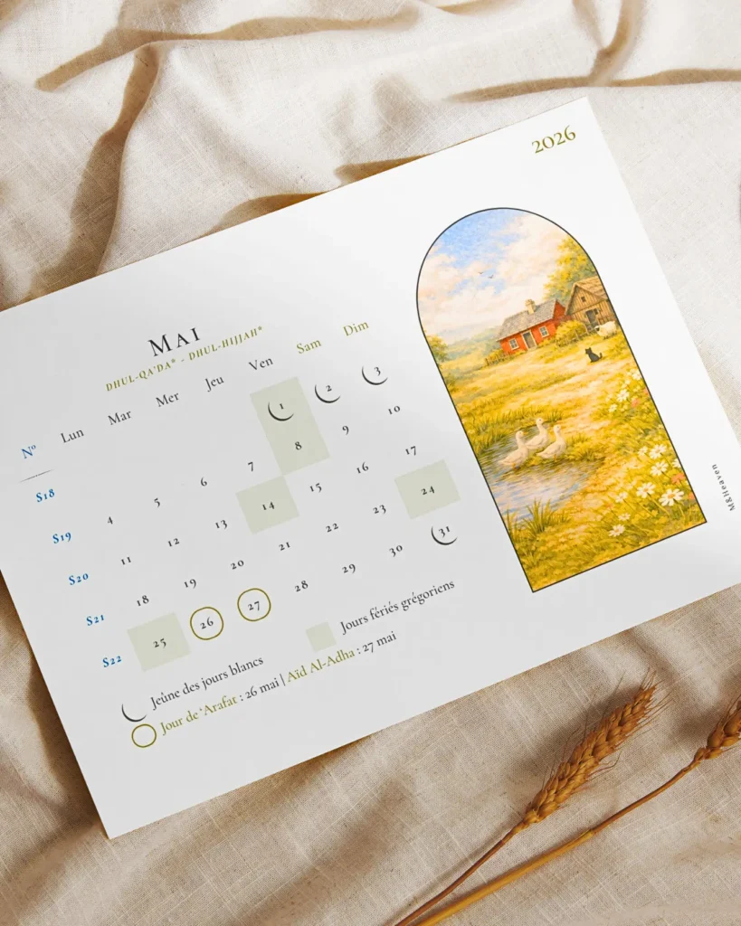 Notre collection de calendrier musulman 2026 - M&Heaven