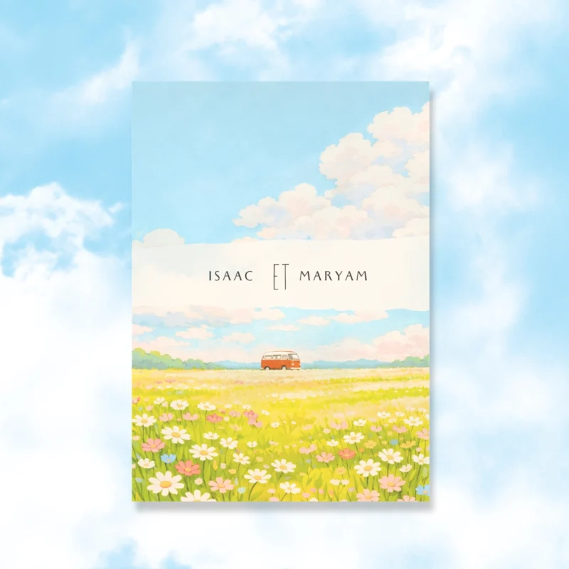 Faire-part de mariage Somewhere – M&Heaven