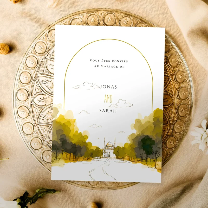 Faire-part de mariage La voie – Personnalisable