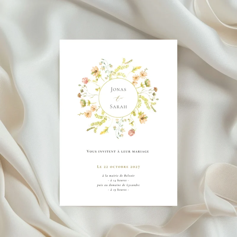 Faire-part de mariage Promesse – M&Heaven