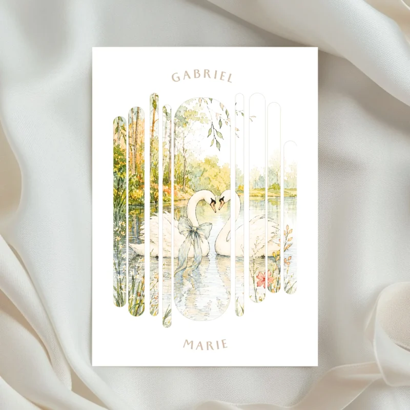 Le faire-part de mariage - Majestic, pour une invitation délicate et romantique