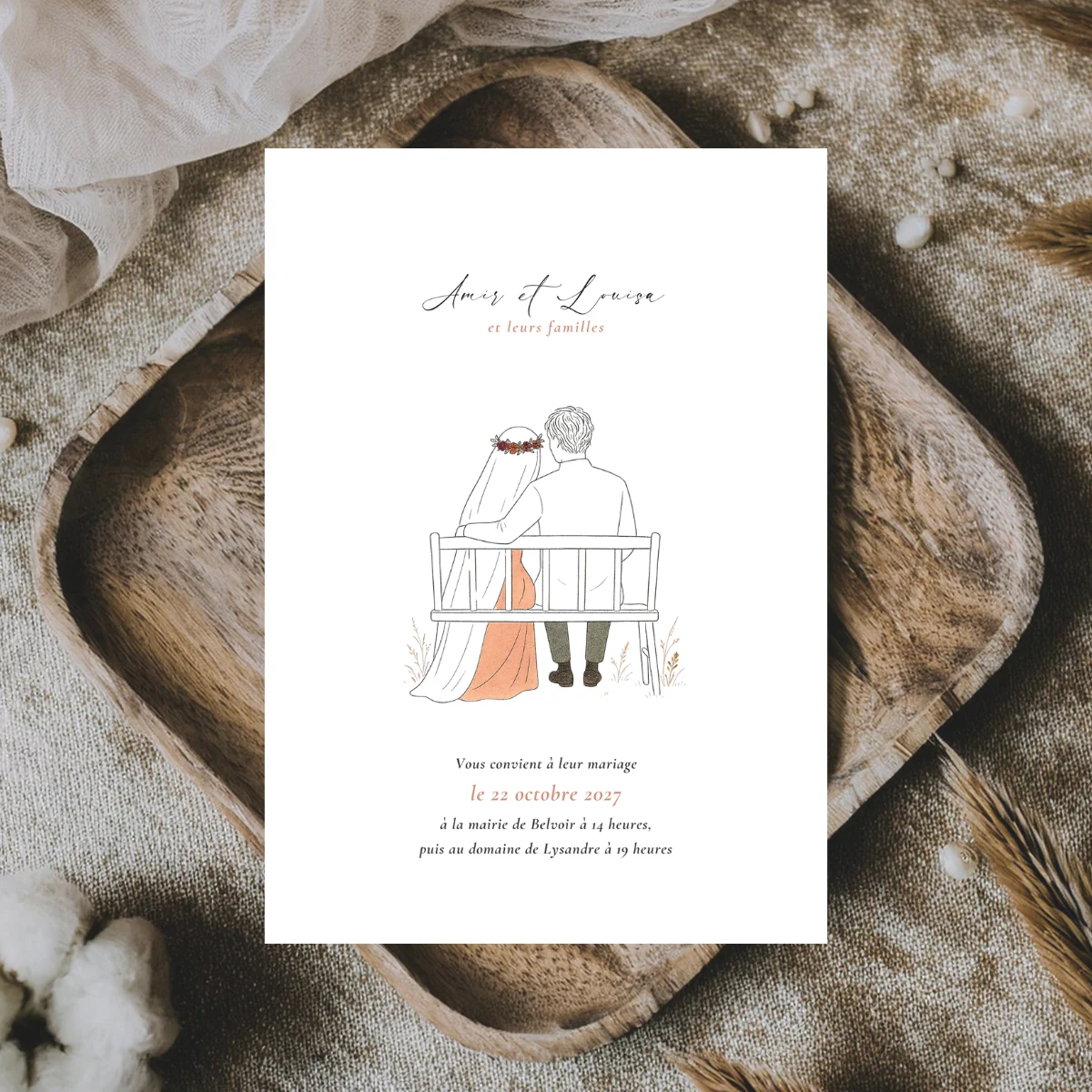 Faire-part de mariage Sakan سكن – M&Heaven